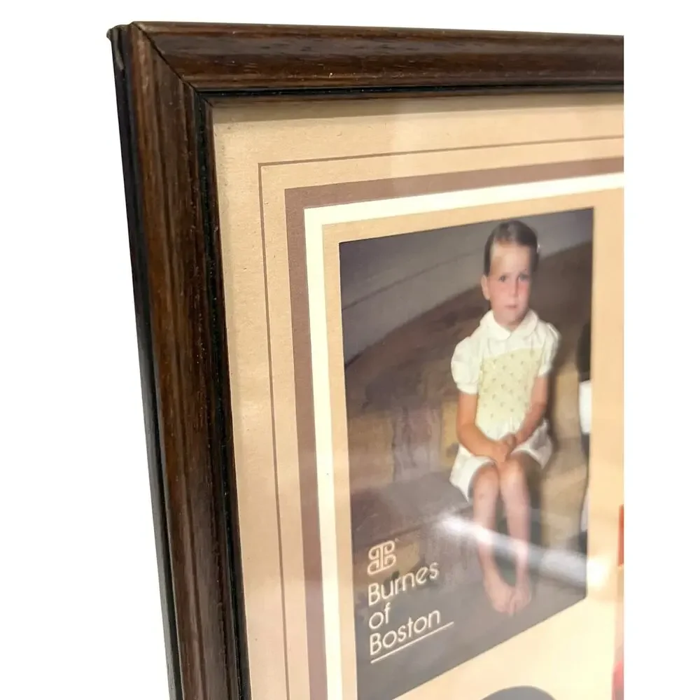 Vintage 60s Brass Photo Picture Frame Bi-Fold Double Hollywood Regency 5x7”